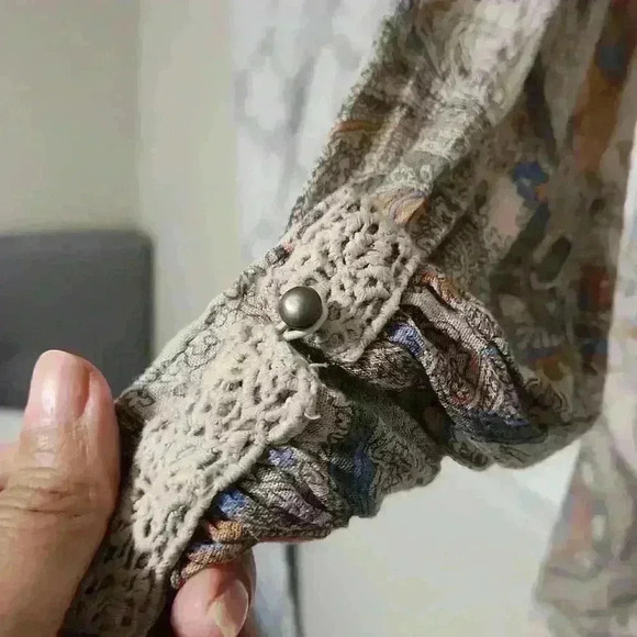 Free People Paisley and Lace Tunic - Picture 3 of 7